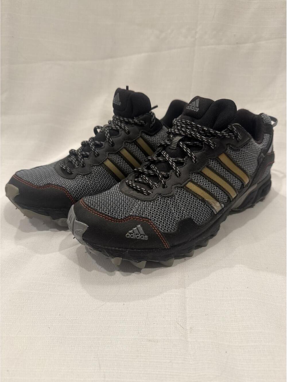 adidas Men's Trail Running Shoes Gray Black Size 10.5 US